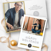 Papieren clips Prettige feestdagen Blue Grids Busi