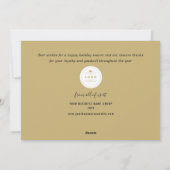 Papieren clips Prettige feestdagen Blue Grids Busi Feestdagenkaart (Achterkant)