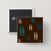 Papieren clips vierkante button 5,1 cm (Voorkant /achterkant)