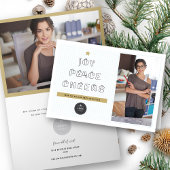 Papieren clips voor vreugde blauw raster feestdagen kaart