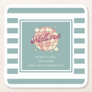 Papieren coaster Mallorca Spanje feest evenement Kartonnen Onderzetters