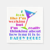 PAPIEREN COCKTAIL SERVETTEN - MARTINI, COCKTAIL HU (Voorkant)