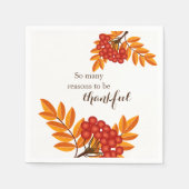 Papieren cocktail / woestijn servetten zo veel red (Voorkant)