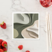 Papieren cocktailservet in stijlvolle grafiek servet (Insitu)