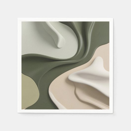 Papieren cocktailservet in stijlvolle grafiek servet (Voorkant)