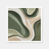 Papieren cocktailservet in stijlvolle grafiek servet (Voorkant)