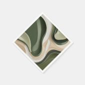 Papieren cocktailservet in stijlvolle grafiek servet (Hoek)