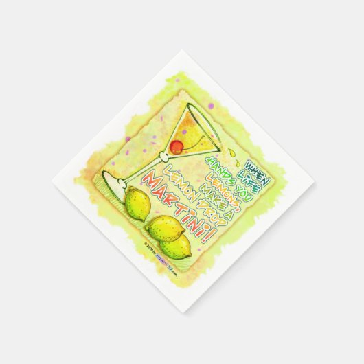 PAPIEREN COCKTAILSERVETTEN - MAAK EEN CITROENDRUPP SERVETTEN (Hoek)