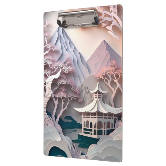 Papieren Cutout Pavilion Landscape-klembord Klembord (Links)