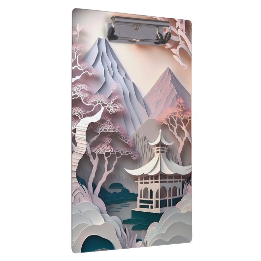 Papieren Cutout Pavilion Landscape-klembord Klembord (Rechts)