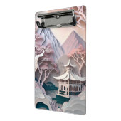 Papieren Cutout Pavilion Landscape Mini Cliboard Klembord (Angled2)