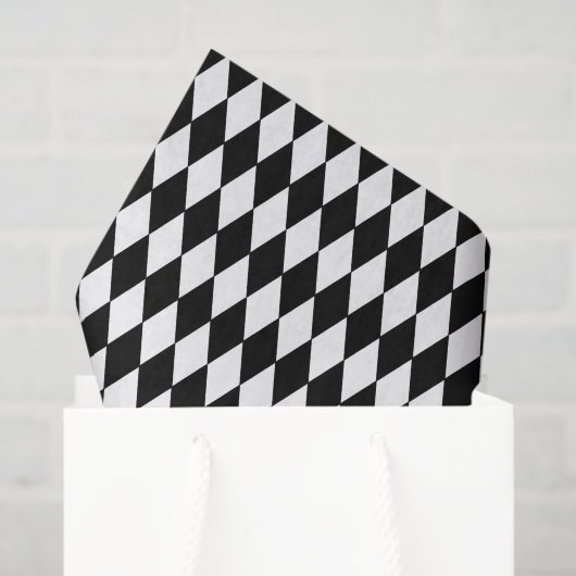 papieren diamantpatroon van weefsel tissuepapier (Cadeauzakje)