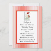 Papieren Doll Birthday Party Kaart (Achterkant)