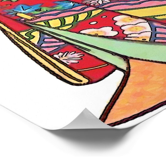 Papieren dollar, Kimono zonder geld Poster (Hoek)