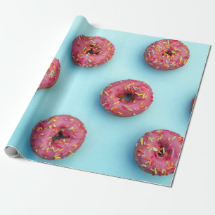 Papieren donuts voor het verpakken cadeaupapier