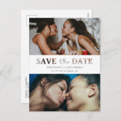 Papieren effect Weduwnaar aangepast fotoscript kni Feestdagenkaart (Voorkant / Achterkant)