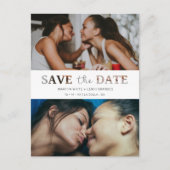 Papieren effect Weduwnaar aangepast fotoscript kni Feestdagenkaart (Voorkant)