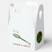 Papieren Favor Doos, Gable 4x2.5x5 Bedankdoosjes (Geopend)