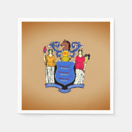 Papieren feest Napkins met Afbeelding van de vlag  Servet