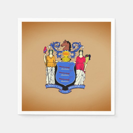 Papieren feest Napkins met Afbeelding van de vlag Servet (Voorkant)