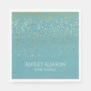 PAPieren FEest WEGWERP SERVETTEN KLEINE GOUDEN STE