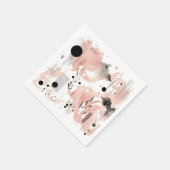 Papieren feestservet, verjaardag, bruiloft servet (Hoek)