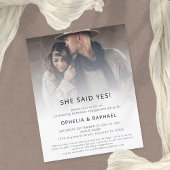 PAPIEREN foto Overlay Bohemian Engagement Party Flyer