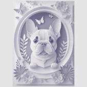 Papieren Franse Bulldog Tissuepapier (Voorkant)