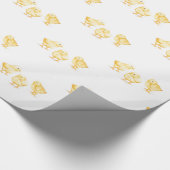 Papieren gele Baby pakken Cadeaupapier (Hoek)