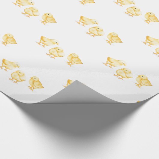 Papieren gele Baby pakken Cadeaupapier (Hoek)