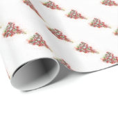 Papieren geschenk. Kerstmis 02. Cadeaupapier (Rol Hoek)
