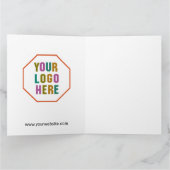 Papieren geschenkzakken met aangepaste bedrijf log kaart (Binnen)