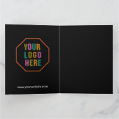 Papieren geschenkzakken met aangepaste bedrijf log kaart (Binnen)