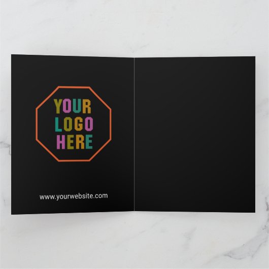 Papieren geschenkzakken met aangepaste bedrijf log kaart (Binnen)