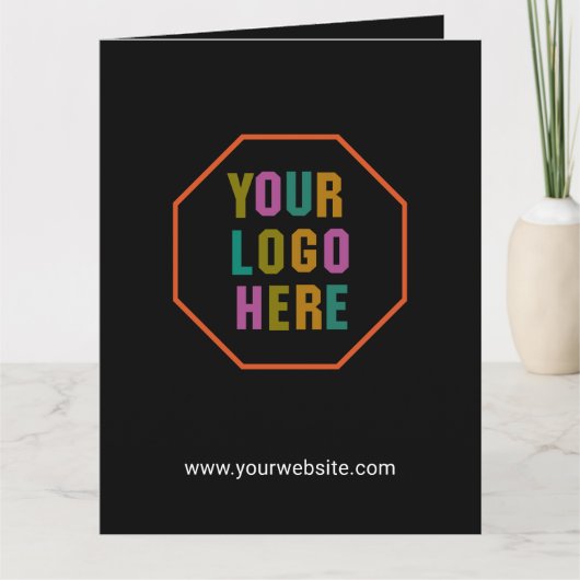 Papieren geschenkzakken met aangepaste bedrijf log kaart (Voorkant)