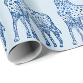 Papieren Giraffes inpakken Tekening Cadeaupapier (Rol Hoek)