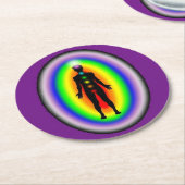 Papieren glazen onderstukken Vermenigvuldigen met Ronde Kartonnen Onderzetter (Gebogen)