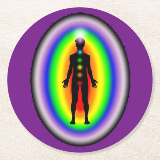 Papieren glazen onderstukken Vermenigvuldigen met Ronde Kartonnen Onderzetter (Voorkant)