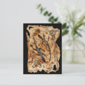 Papieren Goannas Briefkaart (Staand voorkant)