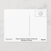 Papieren Goannas Briefkaart (Achterkant)