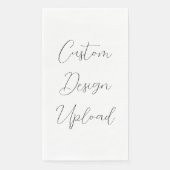 Papieren handdoek Custom Design Upload Servet (Voorkant)