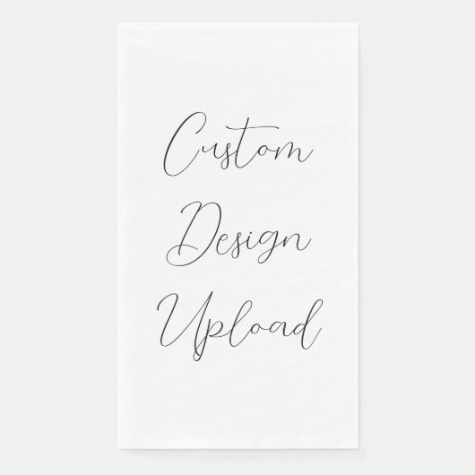 Papieren handdoek Custom Design Upload Servet (Voorkant)