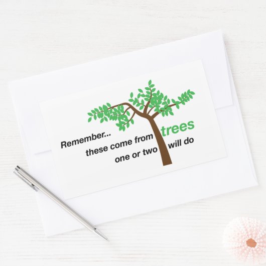 Papieren handdoekdispenser Sticker (Envelop)