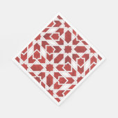 Papieren handdoeken Mozaïek Marokkaans rood ZELLIG Servet (Hoek)