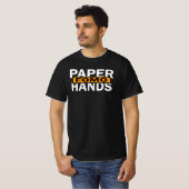 Papieren handen FOMO Trading Funny Crypto Stockmar T-shirt (Voorkant volledig)