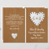 Papieren hart op het programma voor het gevouwen h (Voorkant / Achterkant)