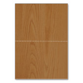 Papieren hart op hout- en monogram-bruiloft kaart (Achterkant)