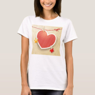 Papieren hart t-shirt