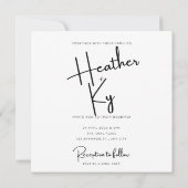 Papieren hart van schoonheid - reserveer de datum  kaart (Achterkant)