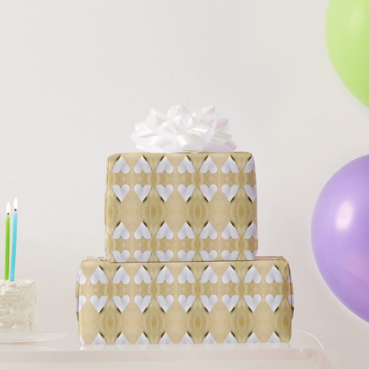 Papieren Hartjes Traditionele Eerste Verjaardag Wr Cadeaupapier (Feestgeschenken)